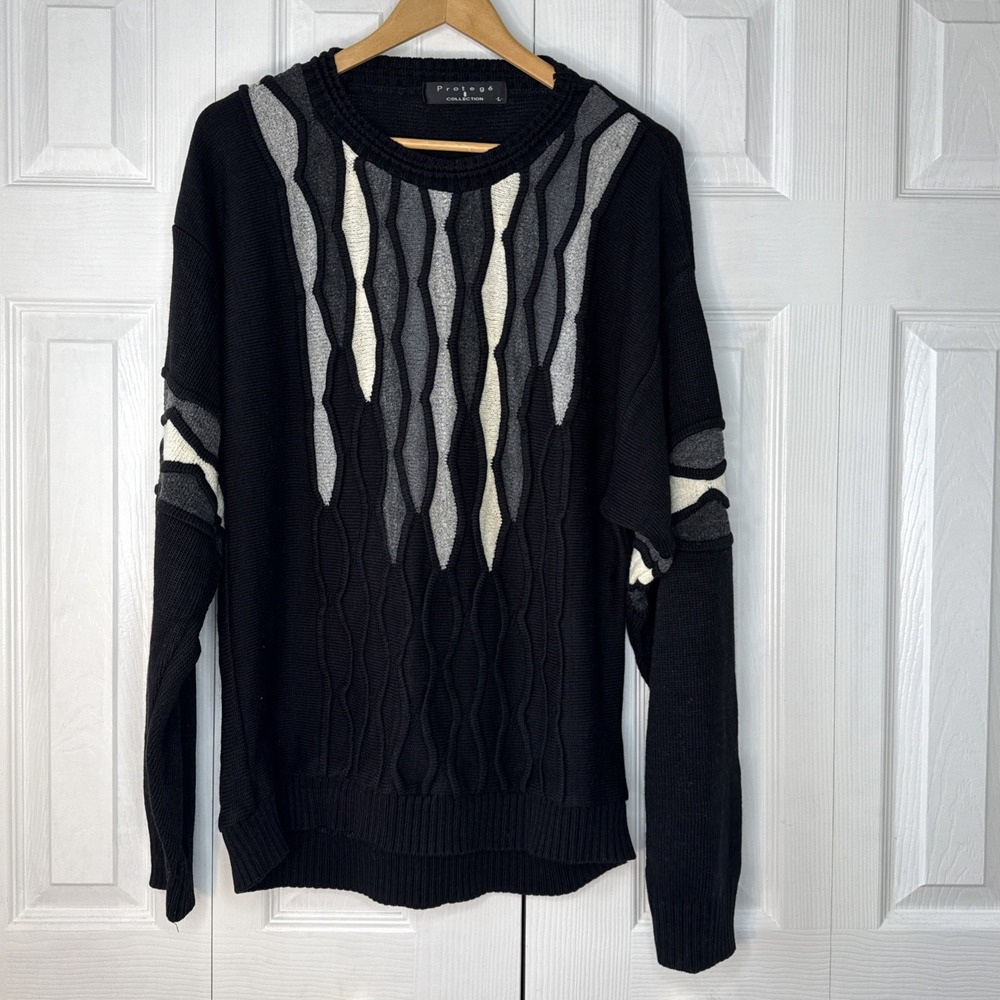 Vintage Protege Collection Sweater Mens Multicolored Coogi‎ Style LARGE